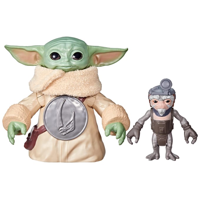 Hasbro Star Wars: The Mandalorian & Grogu Electronic Action Figure Huggin' Grogu & Anzellan 17 cm Action Figuur