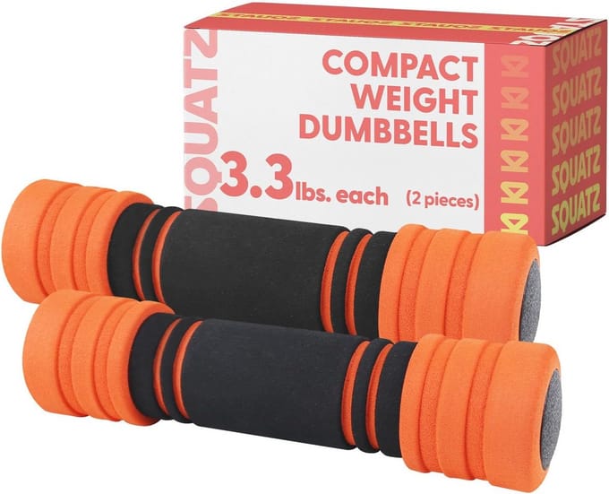 Compacte 3,0 kg halters voor veelzijdige training - Antislip neopreen, aanpasbaar gewicht en multifunctionele oefeningen
