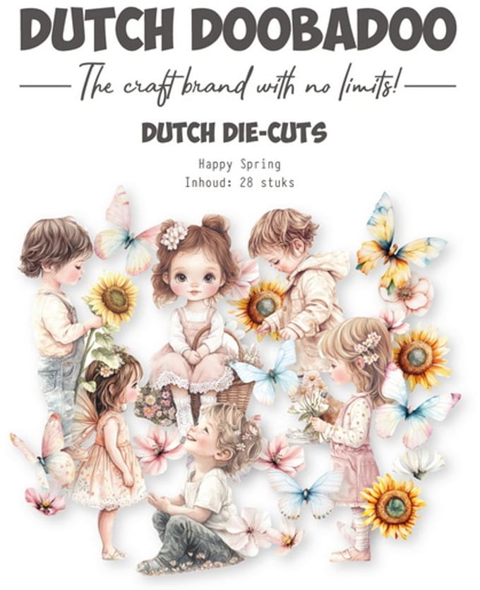 DDBD collage Die-cuts Happy spring