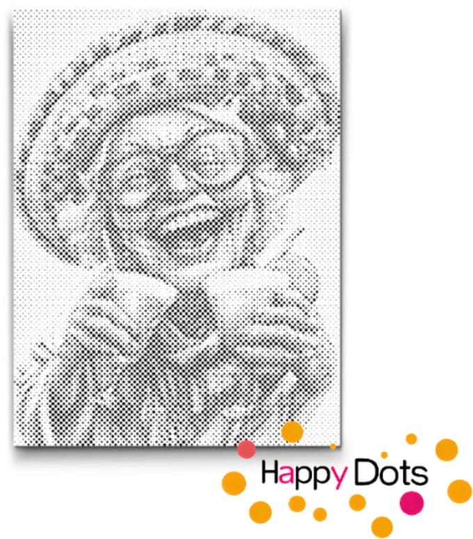 HappyDots DOT Painting Gekke oma's 07 - 30x40cm