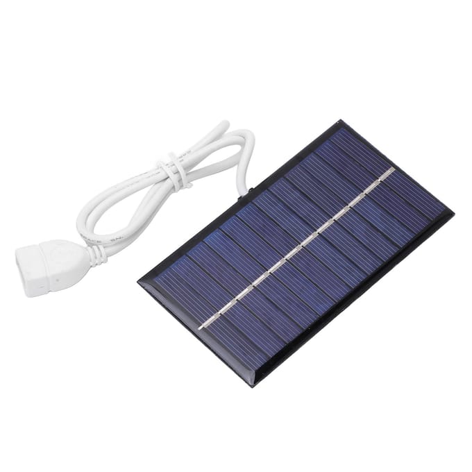 1W 6V Zonnepaneel Oplader Draagbaar DIY Zonne-opladerbord Zonnecel voor Mobiele Telefoon Thuis gray