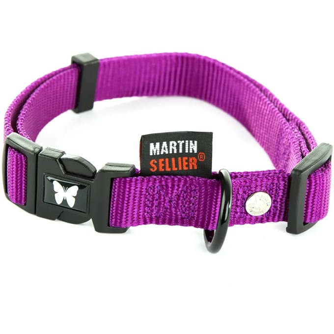 Verstelbare nylon hondenhalsband Martin Sellier 20-40/55