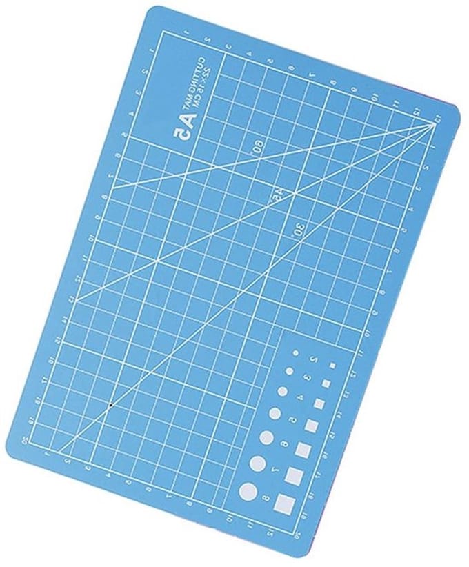 Store_9 - Snijmat A5 - PVC Snijmat - Zelfgenezend - Blauw - Knutselen