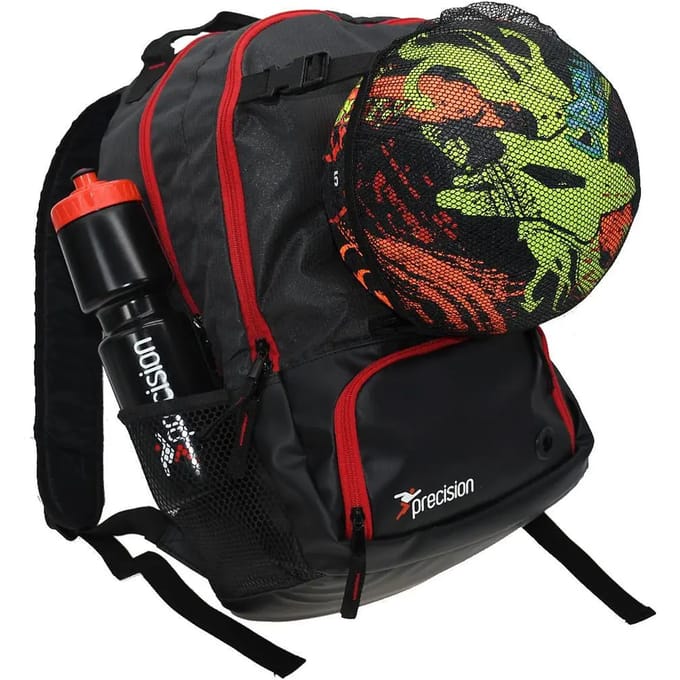 Precision Pro HX Rugzak met Balhouder Houtskool Zwart/Rood