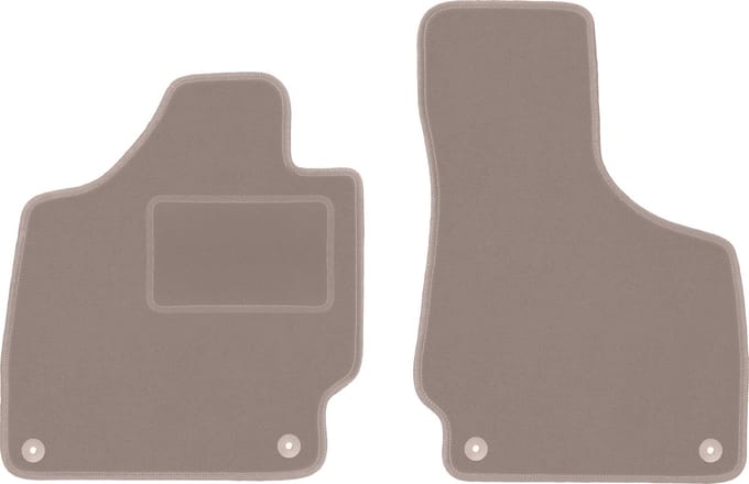 Beige voormatten voor: Audi TT II 8J cabrio, roadster, coupé (2006-2014)