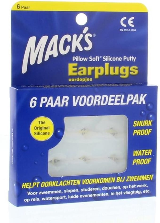 Macks - Pillow Soft Silicone  - Oordoppen -   6 paar