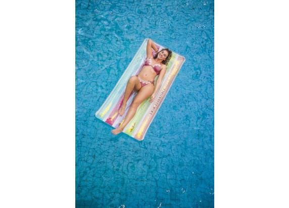 Swim Essentials Luchtmatras regenboog met glitters 177cm Luchtbedden