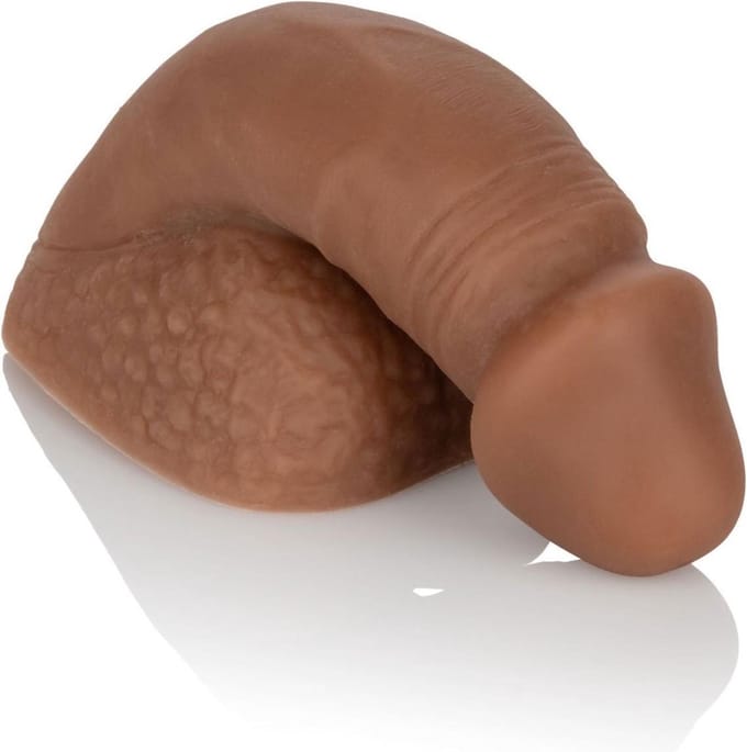 Calexotics - Siliconen Packing Penis - Slappe Penis - FtM Drag - 10,25 cm - medium donkere kleur