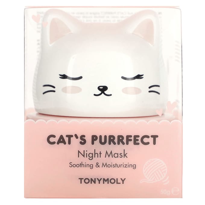 TonyMoly, Masque de Nuit Perfect Cat, 50g white