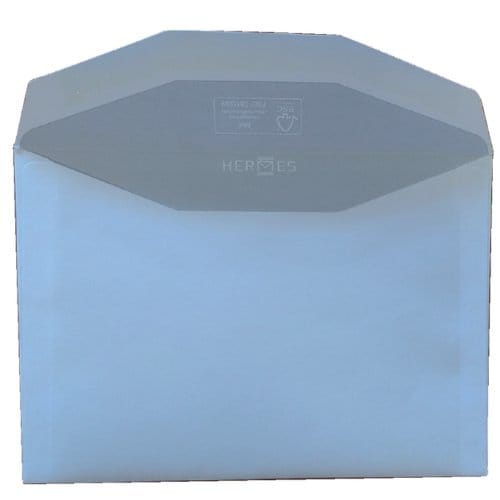 Envelop Hermes bank C6 114x162mm gegomd wit doos à 500 stuks