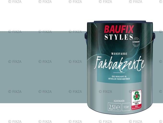 BAUFIX Styles Colour Accents agavegroen 2,5 Liter