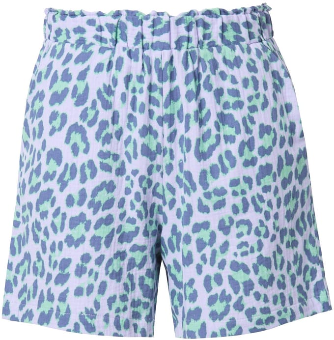 Studio Untold Studio Untold - Dames - Short wijde pijpen mousseline elastische tailleband - Lavendel - Maat 54