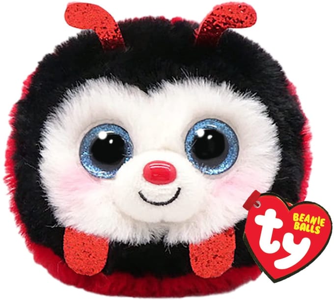 TY Teeny Puffies Izzy Ladybug 10 cm