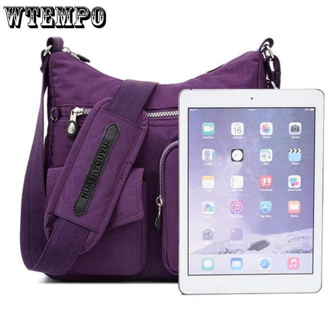 WTEMPO Dames casual mode waterdichte nylon reistas met één schouder