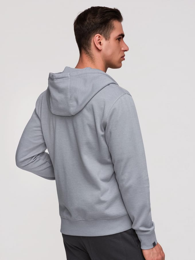 OMBRE Sweater - Regular Fit - Katoen - Lange Mouw Grijs S