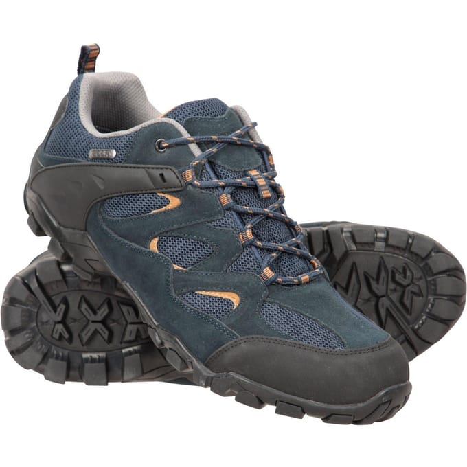 Mountain Warehouse Heren Wulpen Waterdichte Suède Wandelschoenen (Marine)