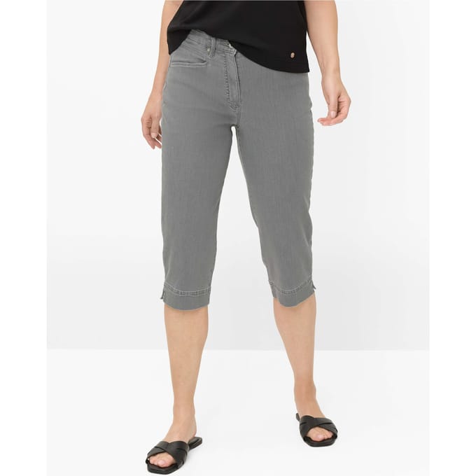 Raphaela by Brax Dames Cap  Style CAREN CAPRI, donkergrijs, maat 38