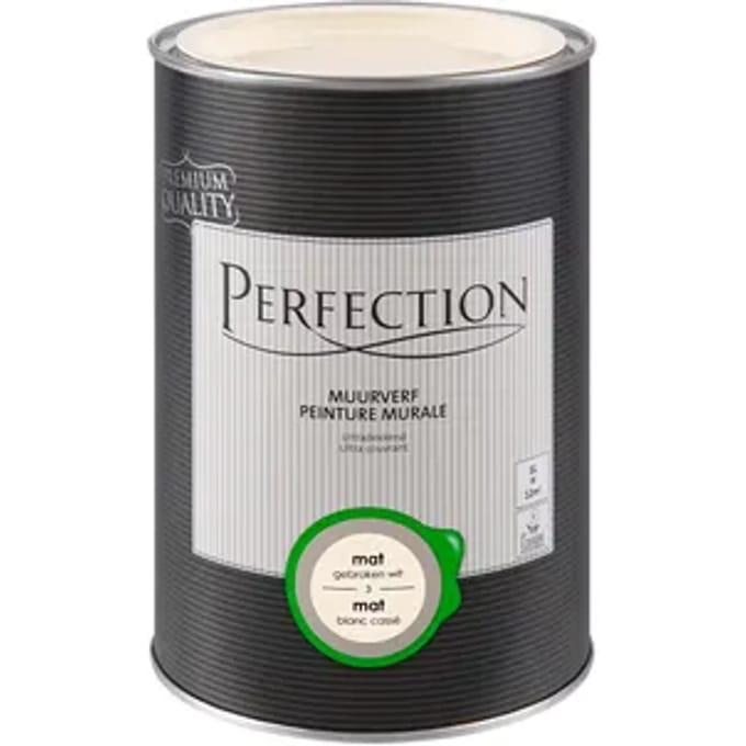 Perfection Ultradekkend Muurverf - Mat - Gebroken Wit - 1l