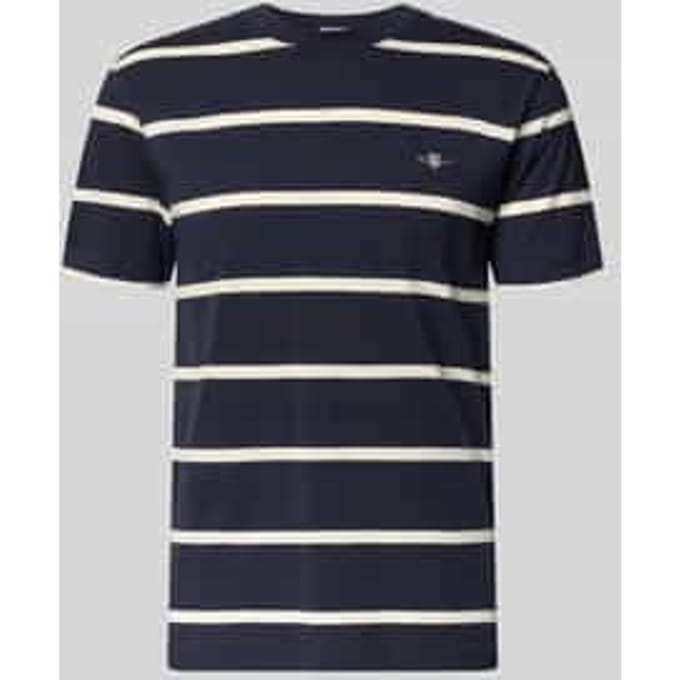 Regular Fit T-shirt met logo-stiksel
