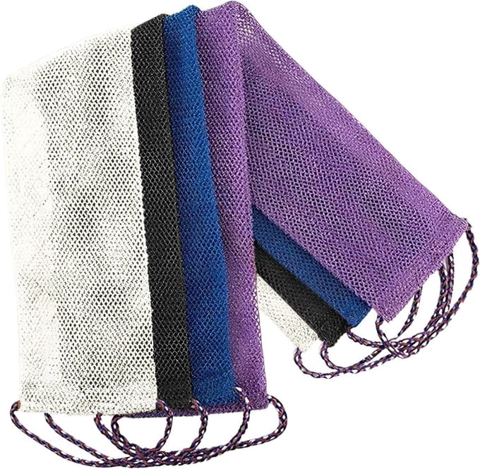 Scrubstrips Badkamer - Peelingstrips Lichaam - Huid Reinigen - Extra Lang Design - 4 Stuks - Multicolor