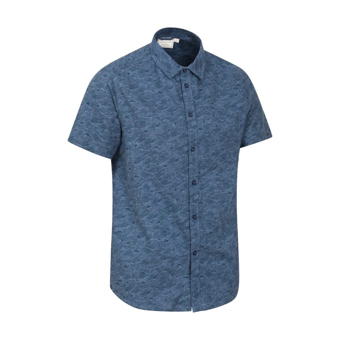 Mountain Warehouse Heren Overhemd met korte mouwen (Marine)
