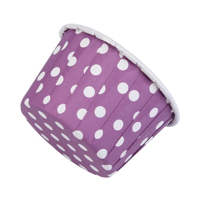 100 STUKS Mini Cupcake Vormpjes Papier Rond Cake Bakbekers Muffin Cases Thuisfeest Bruiloft Paars gray