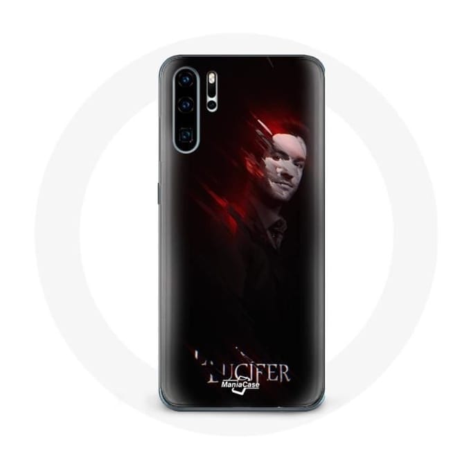 Hoesje voor Huawei P30 Pro Lucifer Series zwarte achtergrond