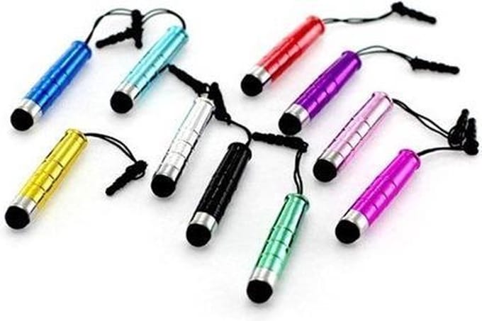 10x Mini Stylus (Set) met Soft Tip-top en 3.5mm stof plug ON044