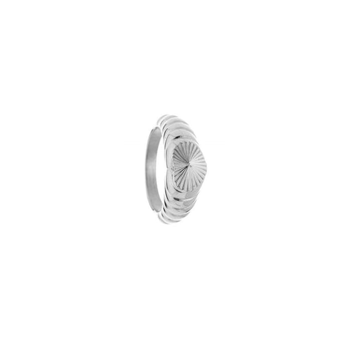 Bijoutheek Ring bewerkt hart JE13196 Zilver
