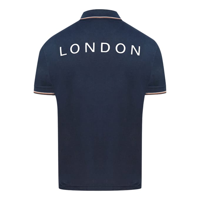 Aquascutum Aldis Crest blauw poloshirt