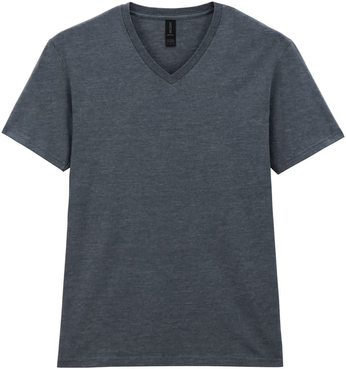 T-shirt met V-hals Gildan Softstyle