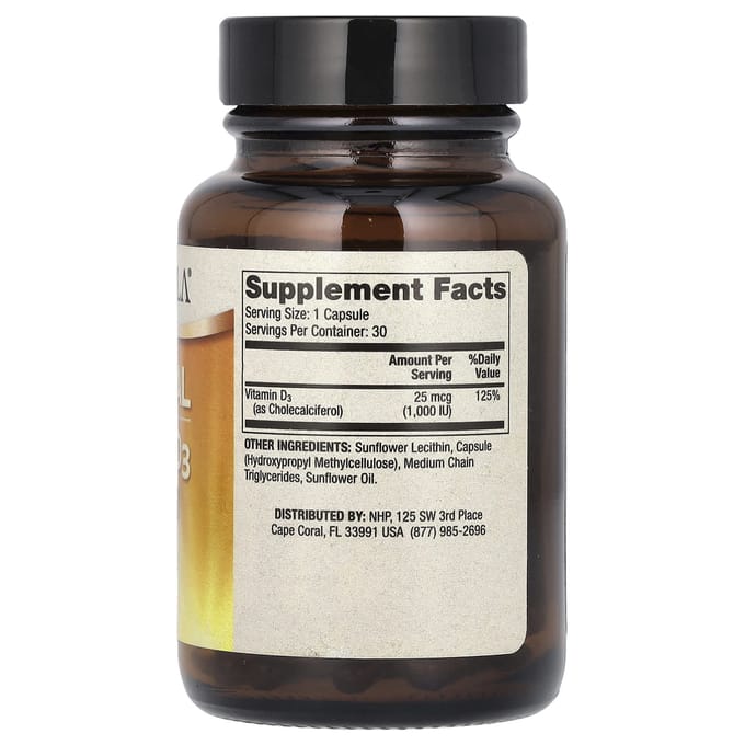 Dr. Mercola, liposomale vitamine D3, 1.000 IE, 30 capsules