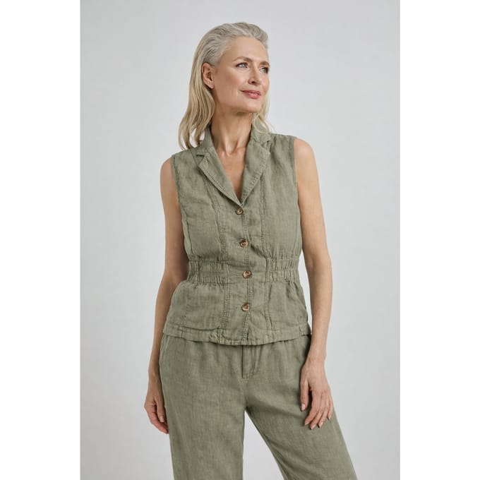 Josephine & Co Jaap Gilet Light Olive Größe: 40 | Gilets Outlet | Damen | Grün