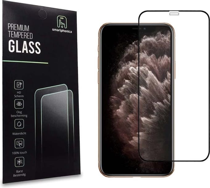 Smartphonica iPhone 11 Pro Max full cover tempered glass screenprotector van gehard glas met afgeronde hoeken geschikt voor iPhone 11 Pro Max
