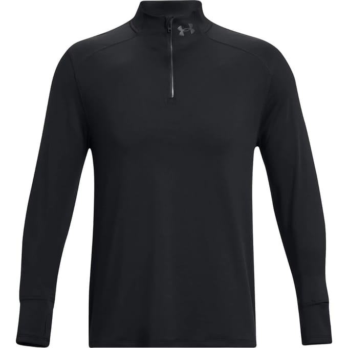 Under Armour Qualifier Run 1/4 Zip Hardloopshirt Heren-Zwart