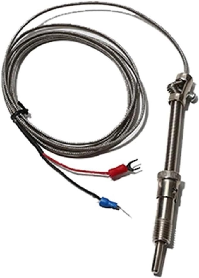 Temperatuursensor Sonde - Thermokoppel Sensor - Industriële Meting - Waterdicht Roestvrij Staal - 3 Meter Kabel - Zwart