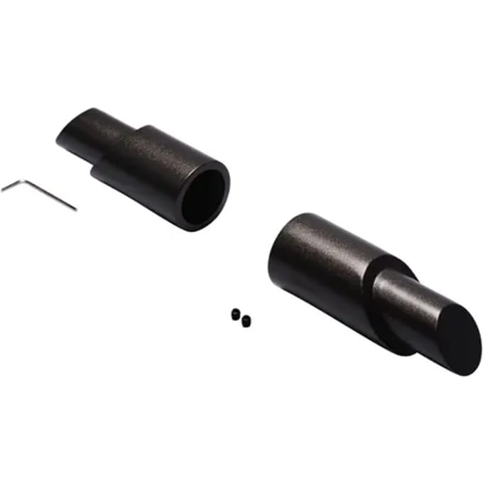 Decomode Eindknop Gordijnroede Peper Antraciet 28mm 2st
