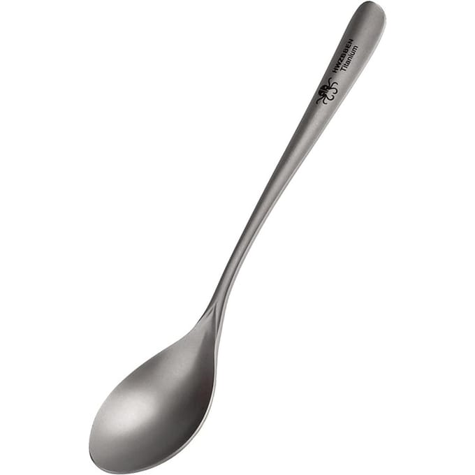 Lichtgewicht titanium vork voor thuis buiten kamperen wandelen picknick Spoon gray
