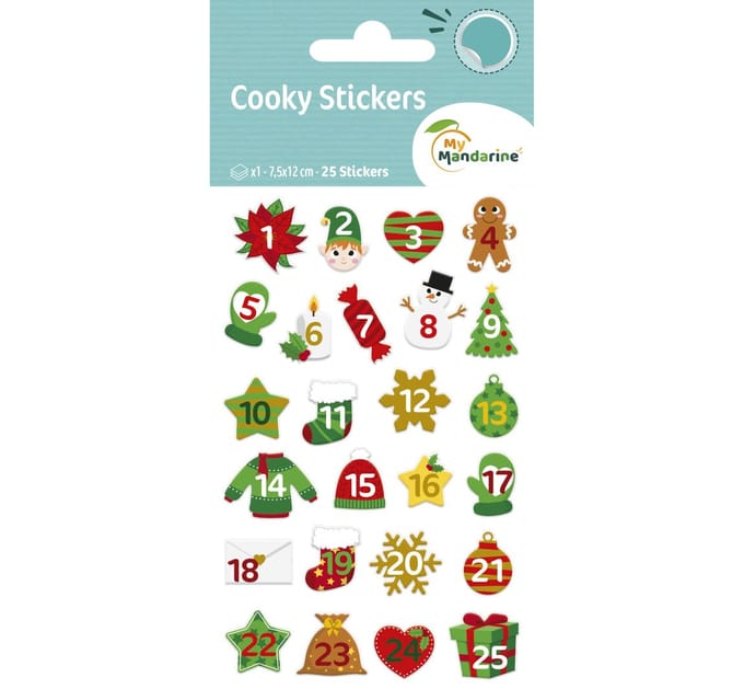 Epoxy stickers - Adventsnummers