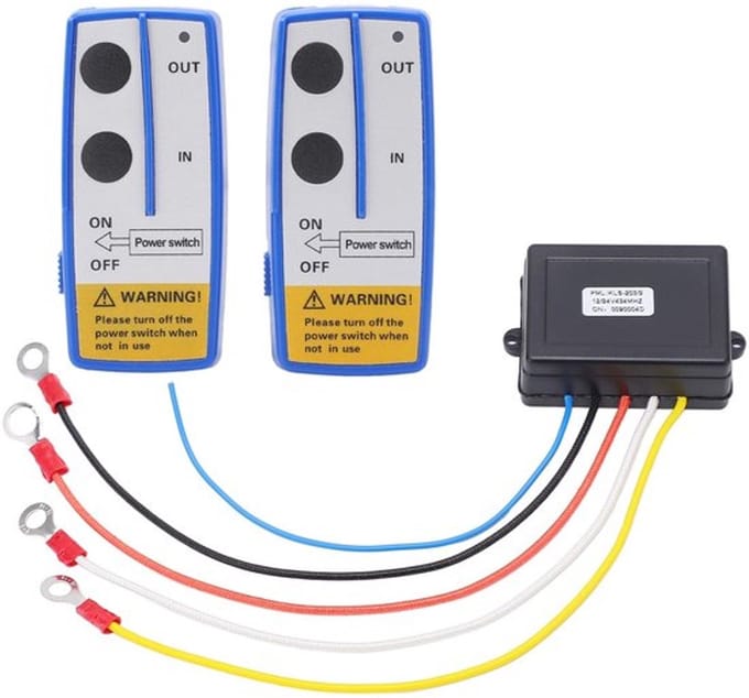 Allecto - Draadloze Winch Afstandsbediening - 12V 24V - 75ft Bereik