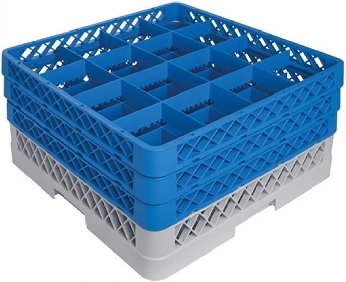Voetglazenkorf CR-16 M/Opzet (3X CR-16) - CaterRacks CR1623