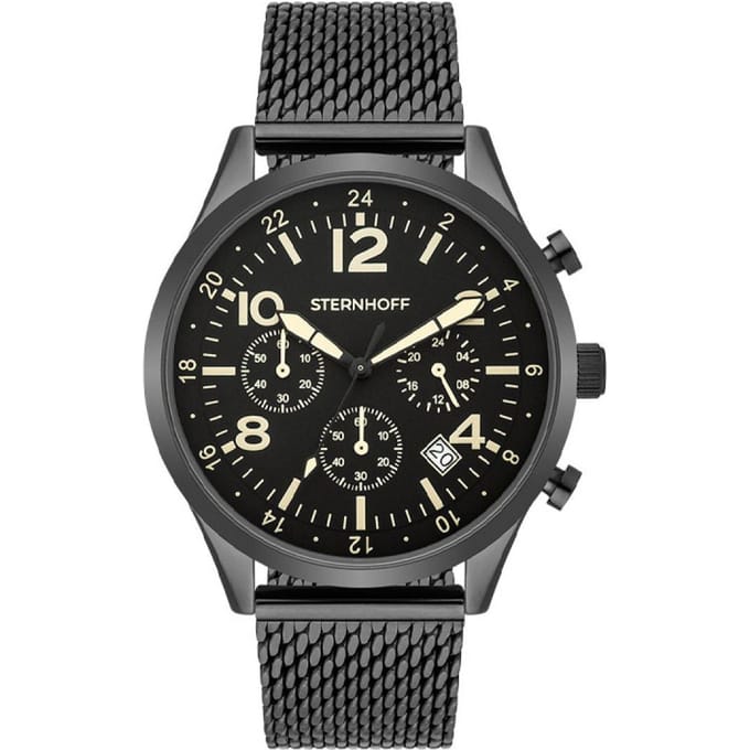 Sternhoff ST800 Chronograaf Zwart Mesh | 10050104
