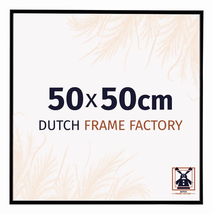 Fotolijst 50x50 cm - Kunststof - Zwart Mat - Easy