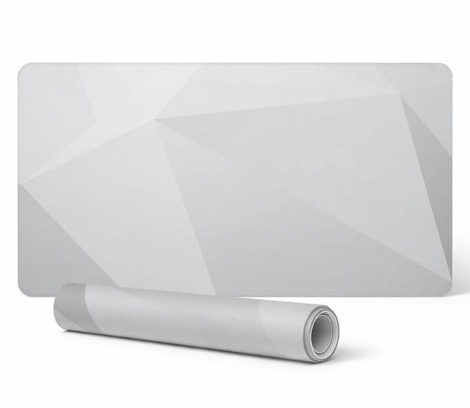 Antislip bureaumat met 3D geometrisch patroon 100x50 cm