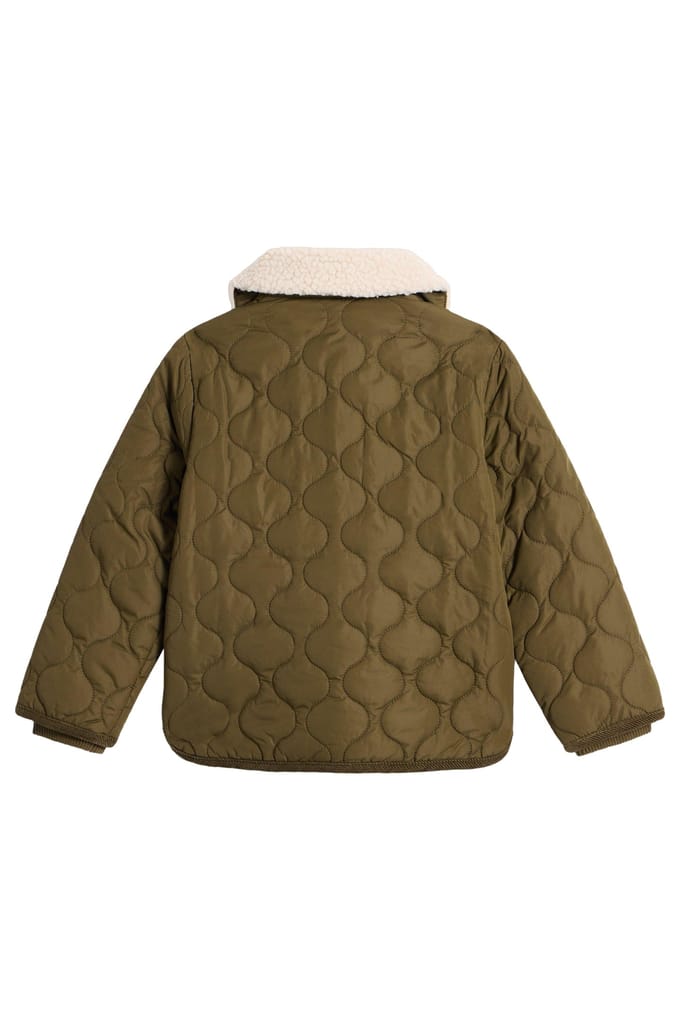 White Stuff Quilted Jacket Khaki Green Taglia: 3-4 | Giacche Outlet | kids | Marrone
