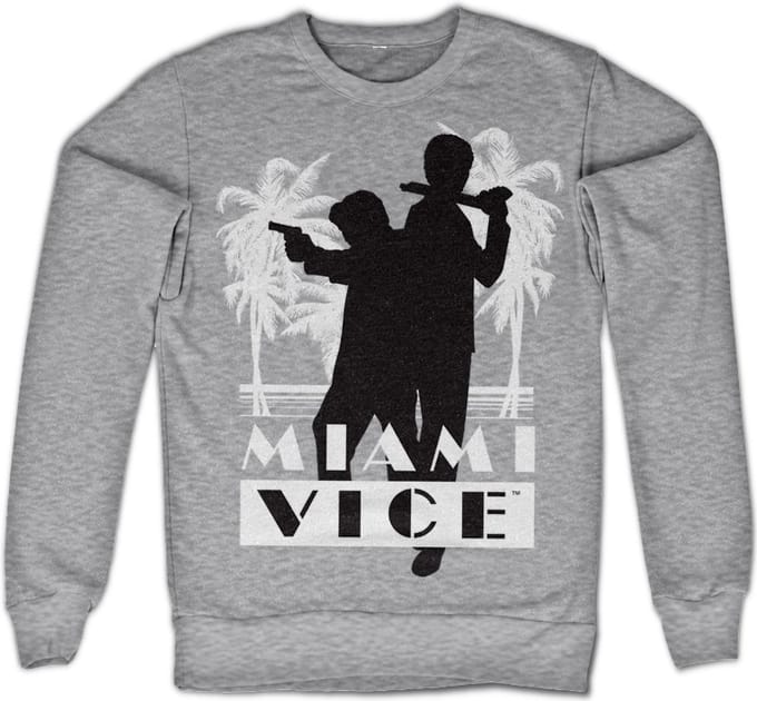 Miami Vice Silhouettes-sweatshirt, heathergrijs