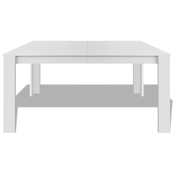 Vidaxl Eettafel, 140X80X75 Cm, Wit