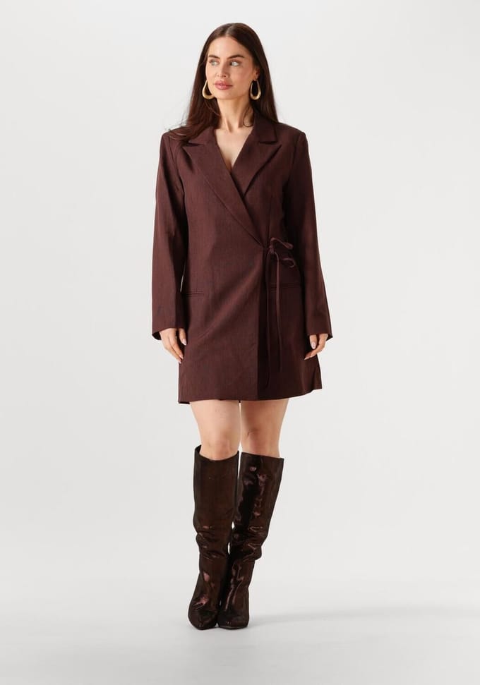 Ydence Dress April Dames - Jurk - Bruin - Maat XS