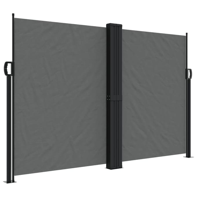 vidaXL - Windscherm - uittrekbaar - 160x600 - cm - antraciet