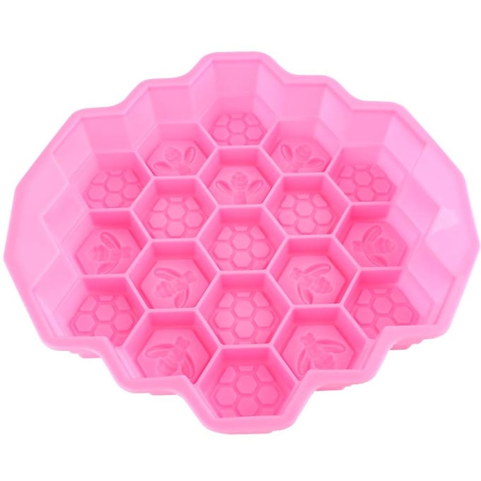 Zeepvorm Silicone Brood Bakken Koekjes Cake Bakplaat Kaars DIY Snoep Chocoladevorm pink